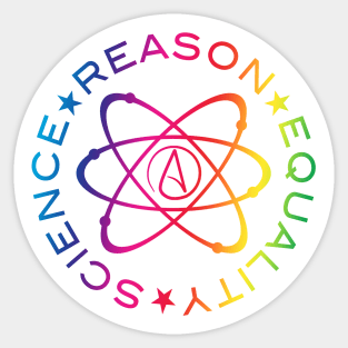 Science Reason Equality - Rainbow Sticker